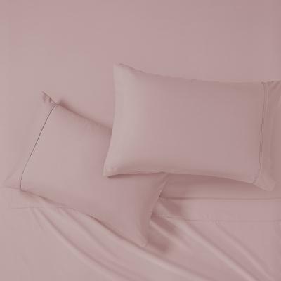 Show full view: MODERN THREADS Soft Microfiber Solid Bed Sheet Set, Soft Rose, King slide 6 of 7