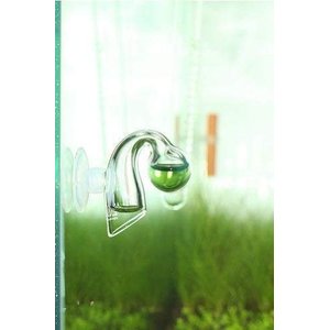 SunGrow Glass Drop Checker with Solution for Betta Fish Tank Plants, Aquarium CO2 Indicator Kit 