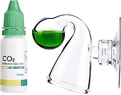 SunGrow Glass Drop Checker with Solution for Betta Fish Tank Plants, Aquarium CO2 Indicator Kit  slide 1 of 6