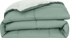 MODERN THREADS Reversible Down Alternative Comforter, Ivory/Sage Green, King