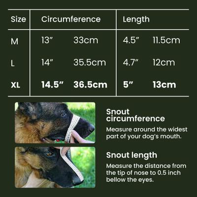 Show full view: BRONZEDOG German Shepherd Dog Muzzle, Steel, Large slide 2 of 7