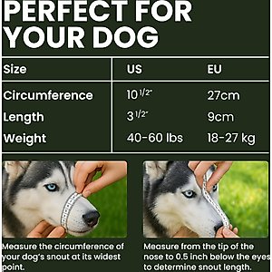 BRONZEDOG Metal Mask Muzzle for Large Dogs, Steel
