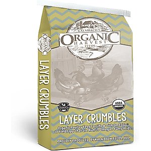 Kalmbach Feeds Organic Harvest 17% Protein Layer Crumbles Chicken Feed, 25-lb bag