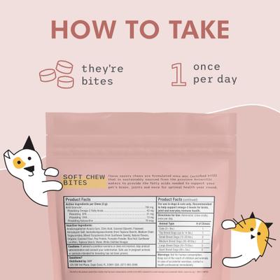 Show full view: Bark and Whiskers Antarctic Krill Bites Dog & Cat Supplement, 6.34-oz bag slide 6 of 8