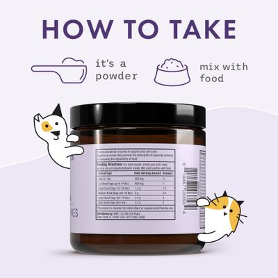 Show full view: Bark and Whiskers Digestive Enzymes Dog & Cat Supplement, 120-g jar slide 7 of 8