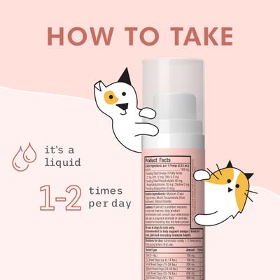 Show full view: Bark and Whiskers Antarctic Krill Liquid Dog & Cat Supplement, 1.45-fl oz bottle slide 4 of 6