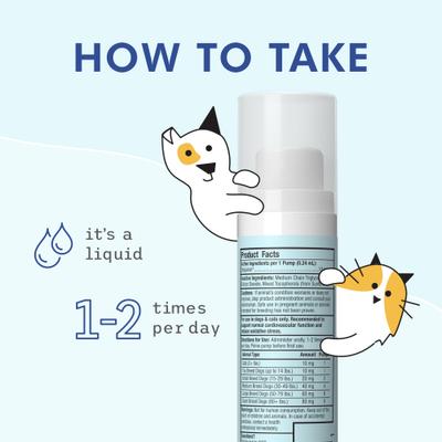 Show full view: Bark and Whiskers Ubiquinol Dog & Cat Supplement, 1.45-fl oz bottle slide 6 of 7