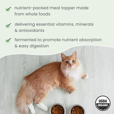 Show full view: Bark and Whiskers Organic Fermented Powder Digestive Supplement for Dogs & Cats, 2.75-oz bottle slide 5 of 8