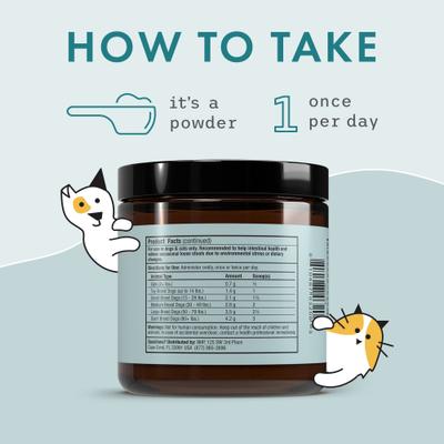 Show full view: Bark and Whiskers GI Support Dog & Cat Supplement, 2.9-oz jar slide 6 of 7