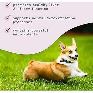 Bark and Whiskers Detox Support Dog & Cat Supplement, 1.7-oz jar