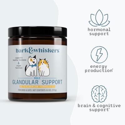 Show full view: Bark and Whiskers Pet Glandular Support Male Dog Supplement slide 7 of 8