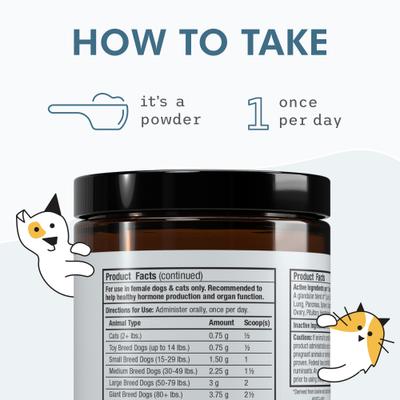 Show full view: Bark and Whiskers Pet Glandular Support Female Dog Supplement, 4.0-oz jar slide 6 of 8