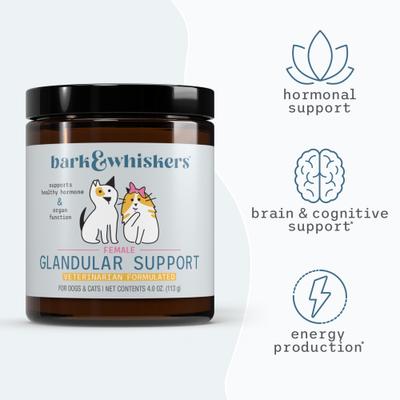 Show full view: Bark and Whiskers Pet Glandular Support Female Dog Supplement, 4.0-oz jar slide 7 of 8