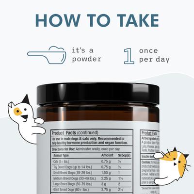 Show full view: Bark and Whiskers Pet Glandular Support Male Dog Supplement slide 6 of 8