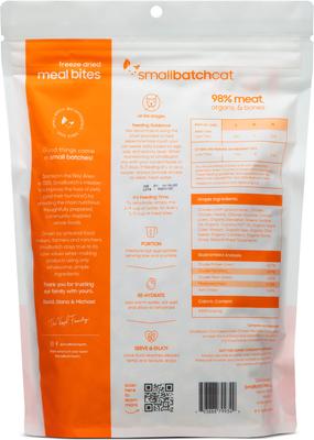 Show full view: Smallbatch Pets Non-GMO Chicken Meal Bites Freeze-Dried Cat Food, 20-oz bundle  slide 4 of 10