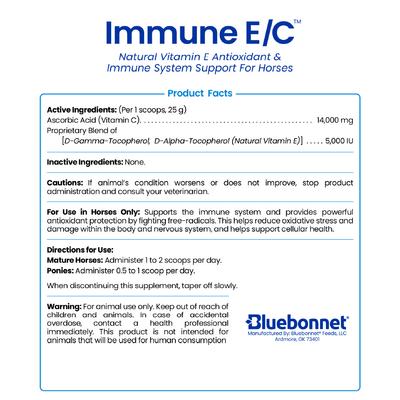 Show full view: Bluebonnet Feeds Immune E & C Horse Supplement, 1.65-lb jar slide 3 of 5
