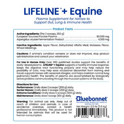 Show full view: Bluebonnet Feeds Lifeline + Equine Digestive & Immune Support Pellets Horse Supplement, 12.5-lb tub slide 3 of 6