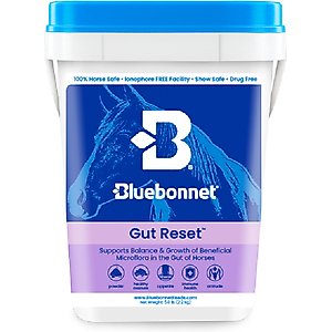 Bluebonnet Feeds Gut Reset Powder Digestive Horse Supplement, 5-lb tub