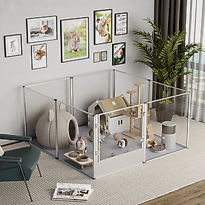 BingoPaw Acrylic Dog Whelping Box & Exercise Pen