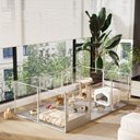 BingoPaw Clear Acrylic Dog Whelping Box & Exercise Pen, 10 Panels