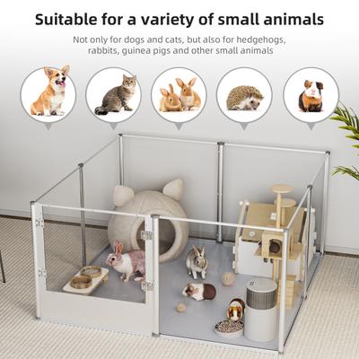 Show full view: BingoPaw Clear Acrylic Dog Whelping Box & Exercise Pen, 8 Panels slide 4 of 10