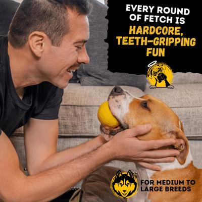 Show full view: WoofBite Ultra-Tough Ball Dog Chew Toy slide 8 of 11