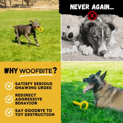 Show full view: WoofBite Ultra-Tough Tug Rings Dog Chew Toy slide 10 of 12