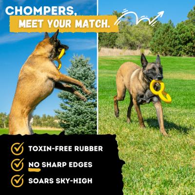 Show full view: WoofBite Ultra-Tough Tug Rings Dog Chew Toy slide 6 of 12