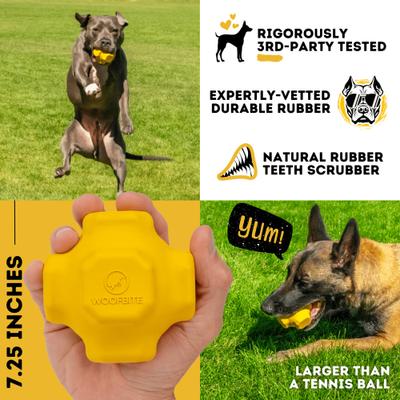 Show full view: WoofBite Ultra-Tough Jumping Jack Dog Chew Toy slide 8 of 11