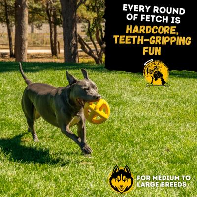 Show full view: WoofBite Ultra-Tough XL Giant Ring Ball Dog Chew Toy slide 7 of 11