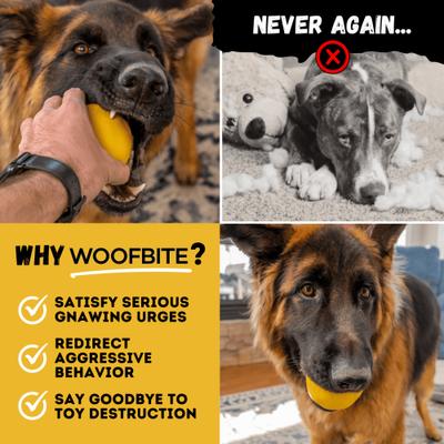 Show full view: WoofBite Ultra-Tough Ball Dog Chew Toy slide 9 of 11