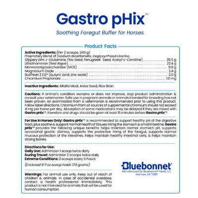 Show full view: Bluebonnet Feeds Gastro pHix Gastrointestinal Support Horse Supplement, 44-lb bag slide 2 of 4