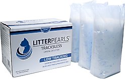 Litter Pearls Tracksless Unscented Non-Clumping Crystal Cat Litter, 20-lb box