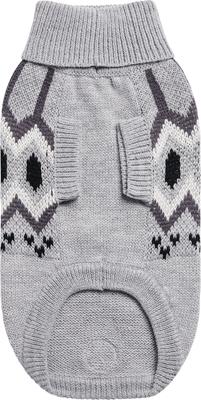 Show full view: GF Pet Heritage Dog Sweater, Grey Mix, X-Small slide 4 of 9
