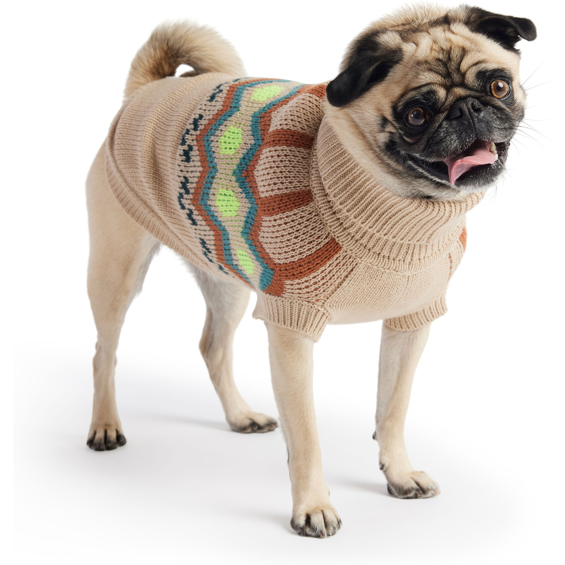 GF Pet Heritage Dog Sweater, Sand, XXX-Small