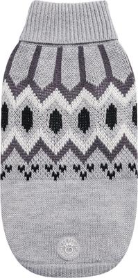 Show full view: GF Pet Heritage Dog Sweater, Grey Mix, X-Small slide 3 of 9