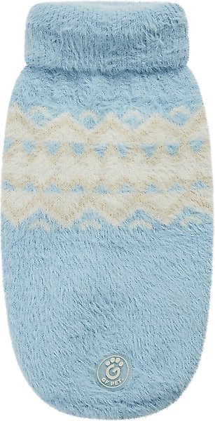 Show full view: GF Pet Fuzzy Dog Sweater, Light Blue, X-Large slide 2 of 10