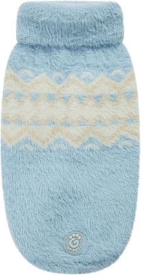 Show full view: GF Pet Fuzzy Dog Sweater, Light Blue, XX-Large slide 2 of 10