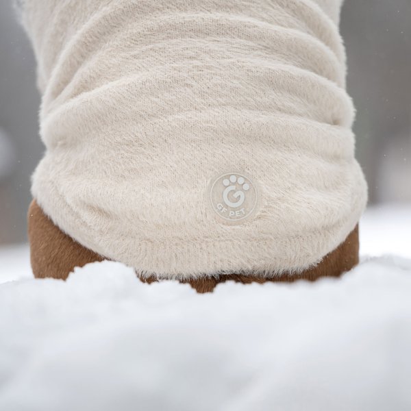 Show full view: GF Pet Fuzzy Dog Sweater, Sand, Medium slide 6 of 11