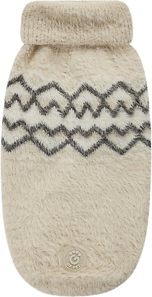 Show full view: GF Pet Fuzzy Dog Sweater, Sand, Medium slide 2 of 11