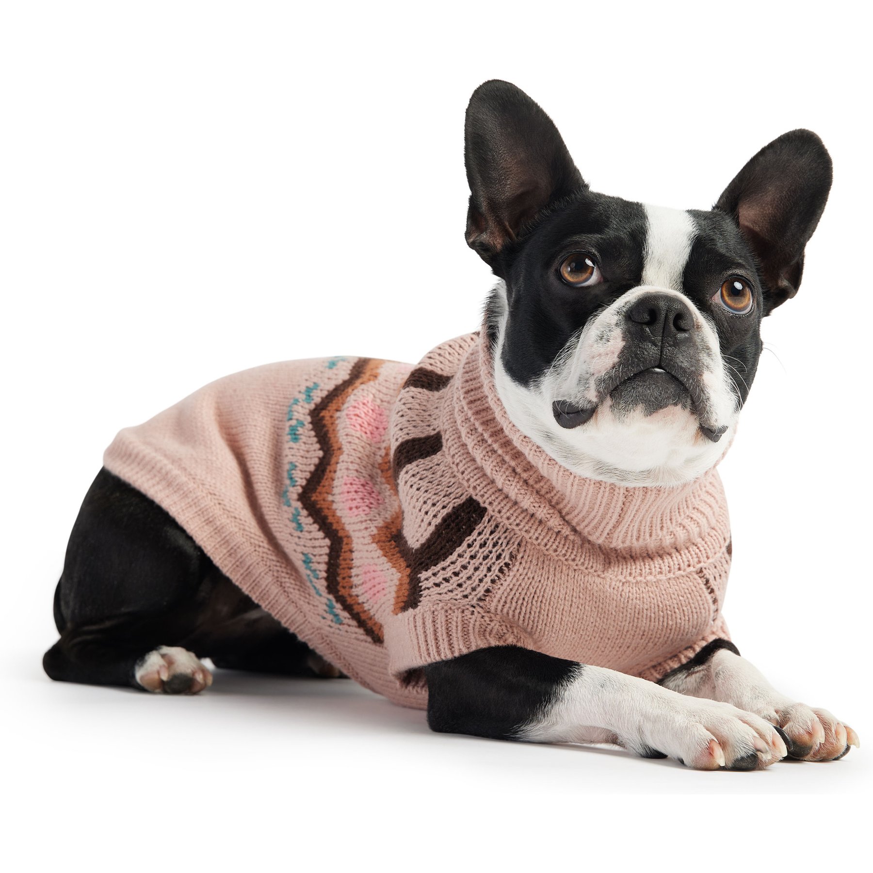 GF Pet Heritage Dog Sweater, Pink, XX-Small