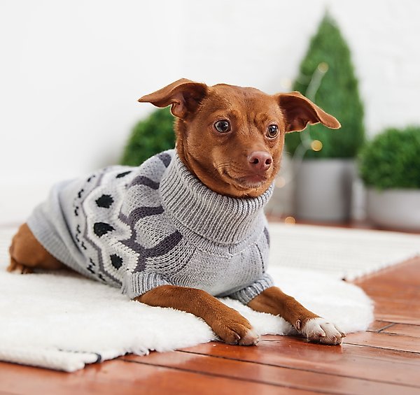 Show full view: GF Pet Heritage Dog Sweater, Grey Mix, X-Large slide 4 of 8