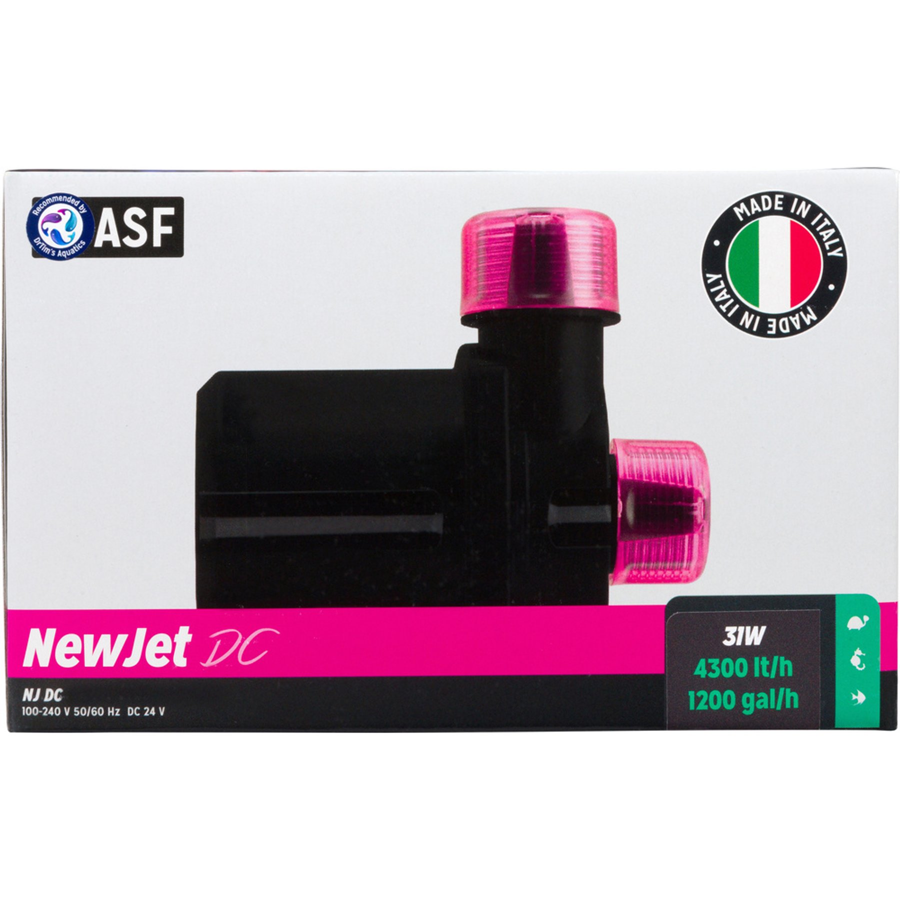 ASF NewJet DC Aquarium Pump, 1200-gph