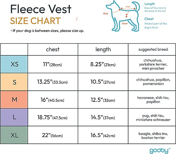 Show full view: Gooby Fleece Dog Vest, Brown, Large slide 3 of 4