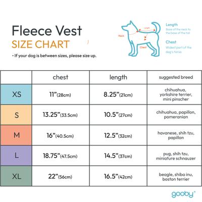 Show full view: Gooby Fleece Dog Vest, Gray, Medium slide 3 of 4