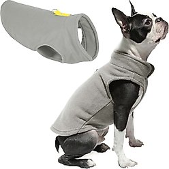 Gooby Fleece Dog Vest, Gray, Medium