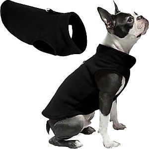 Gooby Fleece Dog Vest, Black, X-Small