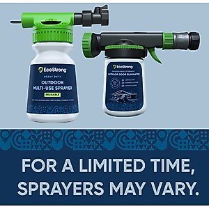 EcoStrong Outdoor Odor Eliminator, 1-gal jug & Multi-Use Sprayer
