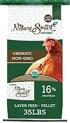 Nutrena Nature Smart Organic Layer Feed Layer 16% Protein Pellet Chicken Feed, 35-lb bag