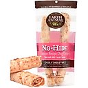 Earth Animal No-Hide Large Rolls Long Lasting Natural Rawhide Alternative Salmon Recipe Chew Dog Treats, 2 count